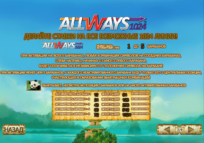 автомат "Везучая панда"